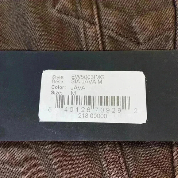 EDWIN Anthropologie Womens SIA Denim Jacket Java 80s Cropped Festival Rock NWT - Picture 3 of 7